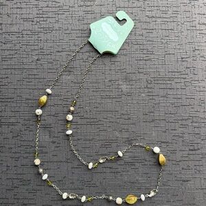 Maurices Silver and Gold Beaded Necklace